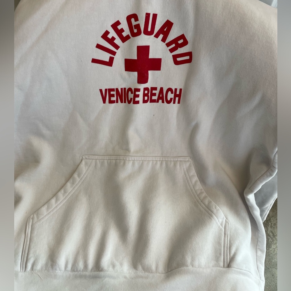 White Lifeguard Venice Beach Hoodie